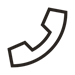 A black graphic of a telephone