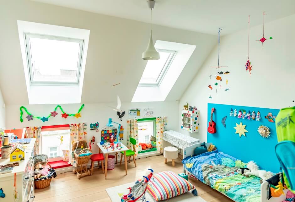 Homestory Kinderzimmer Smart Home VELUX Dachfenster VELUX ACTIVE