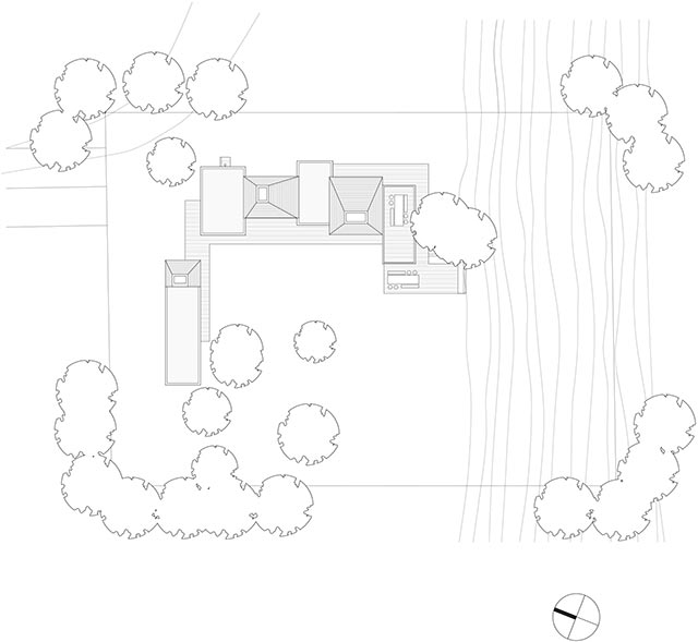 architect drawing of summer house