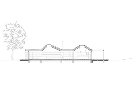 A Summer House in Rørvig - Section (Architect: Elkiær + Ebbeskov Arkitekter APS)