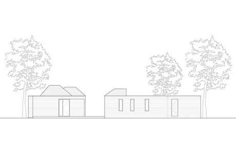 A Summer House in Rørvig - Elevation (Architect: Elkiær + Ebbeskov Arkitekter APS)