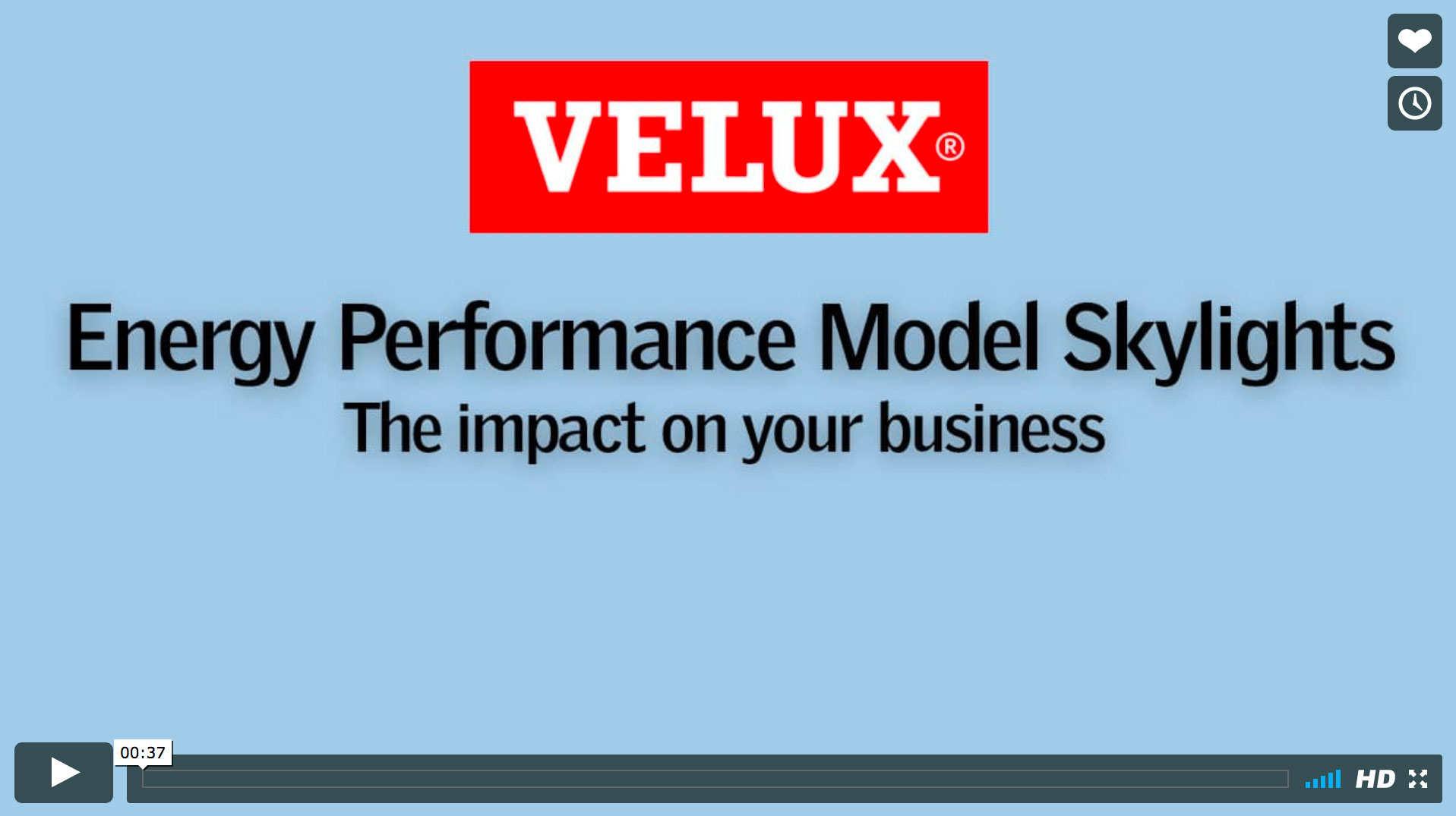 VELUX Energy Performance Model Business Benefits Video